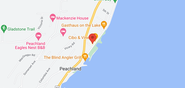 map of 5860 Beach Avenue